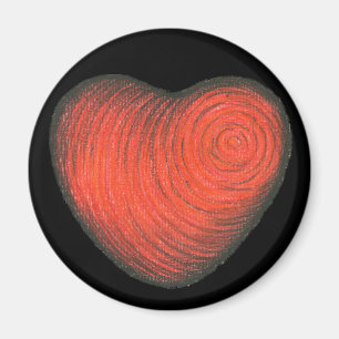 Aimant Coeur rouge