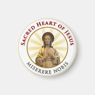Aimant Coeur sacré de Jésus Miserere Nobis