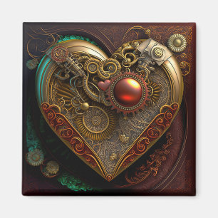 Aimant Coeur Steampunk
