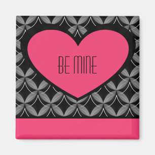 Aimant Coeur Ultra Glam, rose brillant