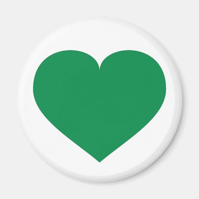 Aimant Coeur vert (Devant)