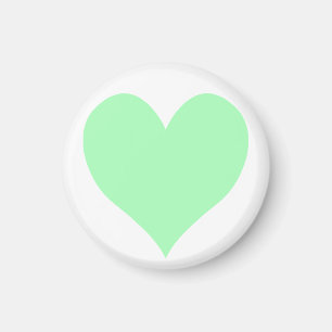 Aimant Coeur vert Mint