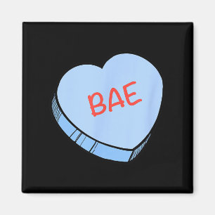 Aimant Cœurs de conversation de la Saint-Valentin «bae»