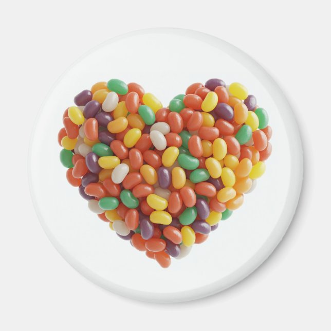 Aimant Cœurs de Jellybeans (Devant)