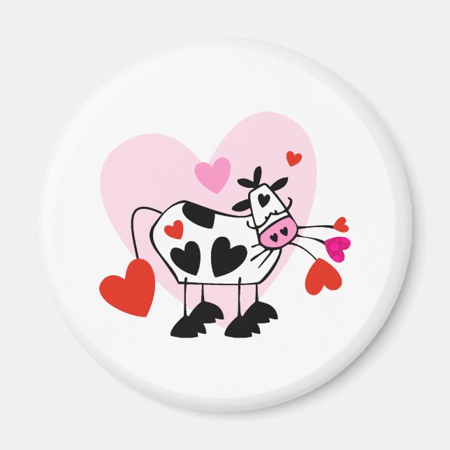 Aimant Coeurs de vache (Devant)