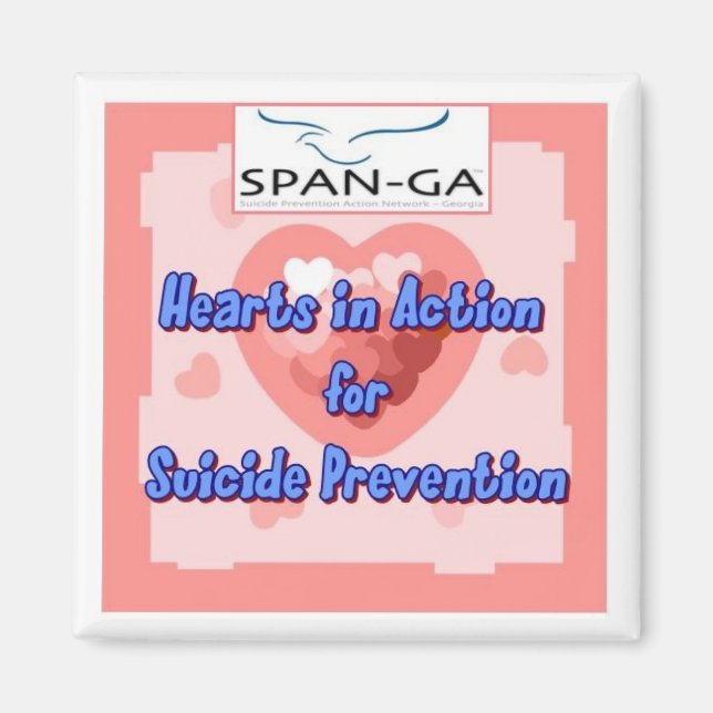 Aimant Coeurs en action (Devant)