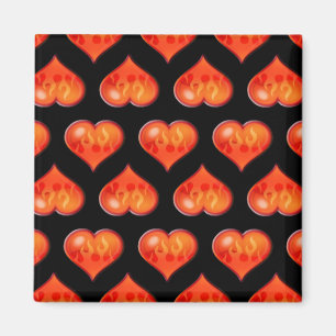 Aimant Coeurs en feu