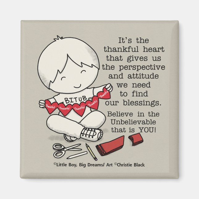 Aimant Coeurs généreux (Devant)