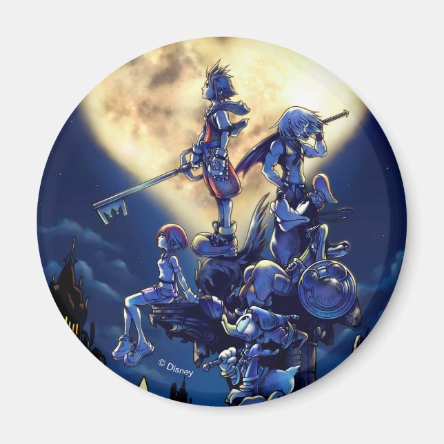 Aimant Coeurs royaux | Coeur Moon Box Art (Devant)