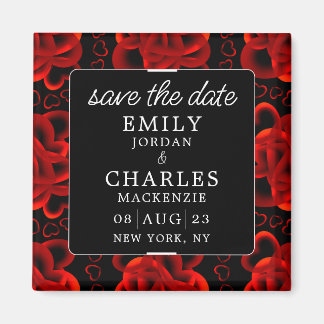 Aimant Coeurs Un Mariage Élégant