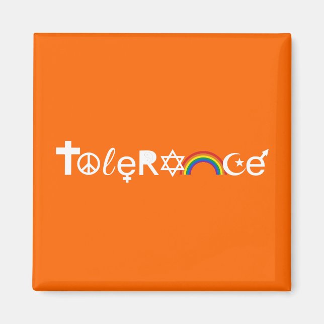 AIMANT COEXISTER AVEC TOLÉRANCE (Devant)
