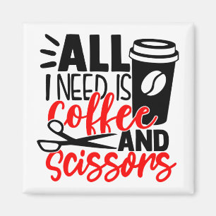 Aimant Coiffeur de café de barbier coiffeur coiffeur coi