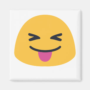 Aimant Coincé la langue yeux fermés Emoji