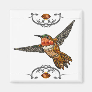 Aimant Colibri roux