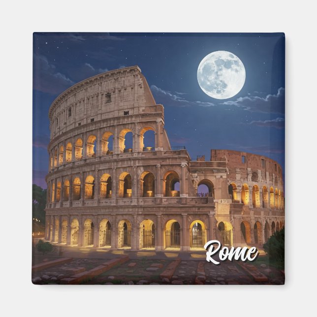 Aimant Colisée de Rome la nuit (Devant)