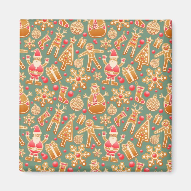 Aimant Collage de Noël (Devant)