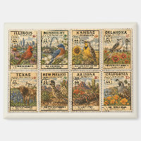 Collage Frigo Route Mère Vintage