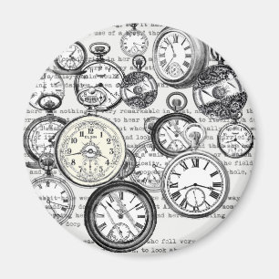 Aimant Collage Montre de Goût Victorien Alice au Pays des