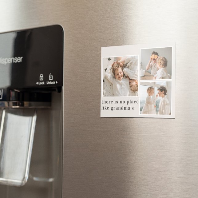 Aimant Collage photo et devis cadeau de la meilleure gran (Créateur téléchargé)