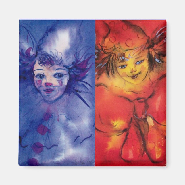 Aimant COLLECTION CLOWNS / Balle Masquearde vénitienne (Devant)