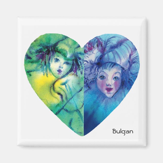 Aimant COLLECTION CLOWNS / Balle Masquearde vénitienne (Devant)