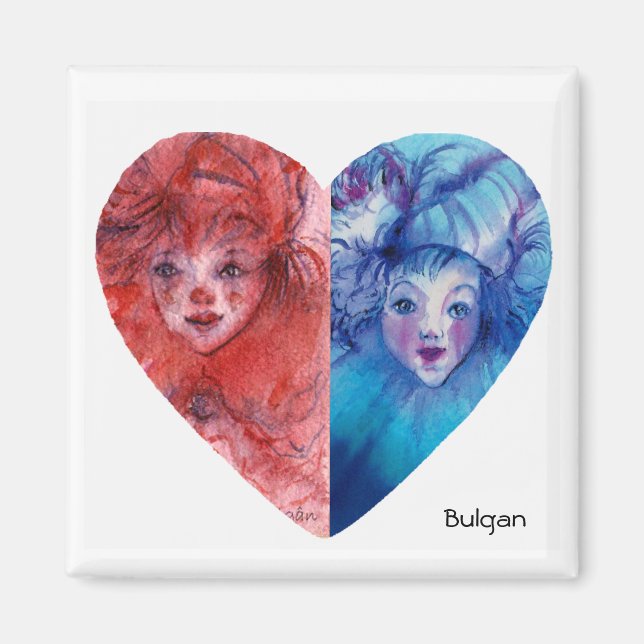 Aimant COLLECTION CLOWNS / Balle Masquearde vénitienne (Devant)