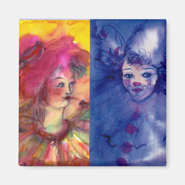 Aimant COLLECTION CLOWNS / Balle Masquearde vénitienne (Devant)