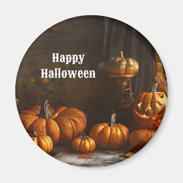 Aimant Collection de la maison Old Happy Halloween (Devant)