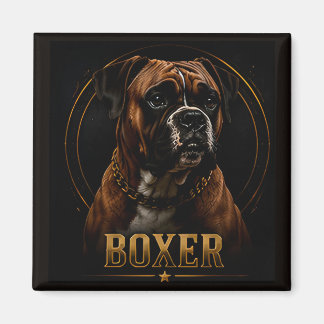 Aimant Collection Familiale du Champion Boxer