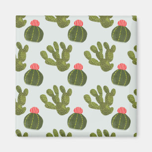 Aimant Collection Llamarama   Motif Cactus mignon