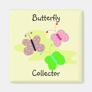 Aimant Collectionneur de papillons