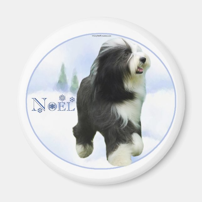 Aimant Collie Noel (Devant)