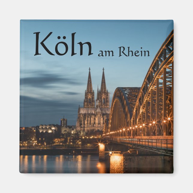 Aimant Cologne Allemagne Souvenir (Devant)