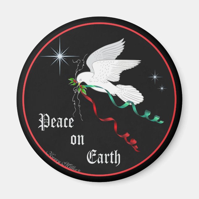 Aimant Colombe blanche (Devant)