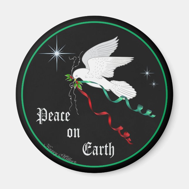 Aimant Colombe blanche (Devant)