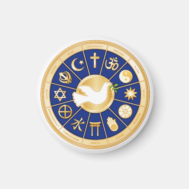 Aimant Colombe de la paix (Devant)