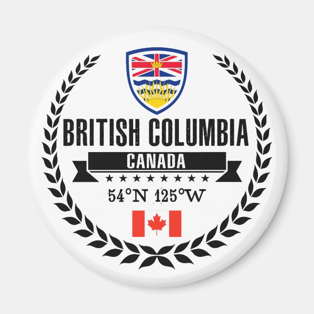 Aimant Colombie-Britannique (Devant)