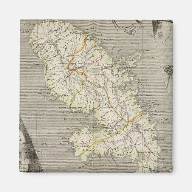 Aimant Colonies françaises Martinique (Devant)