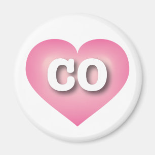 Aimant Colorado Rose Fade Heart - I love CO