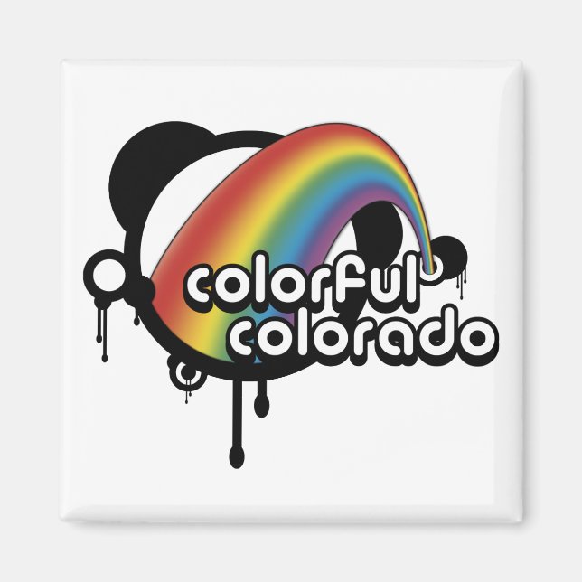 Aimant coloré. (Devant)