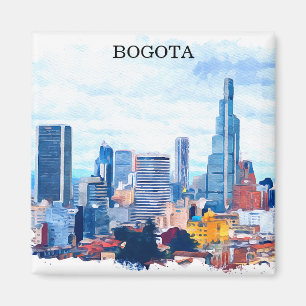 Aimant Coloré Bogota Colombie Cityscape