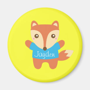 Aimant Coloré mignon petit renard, pour les enfants