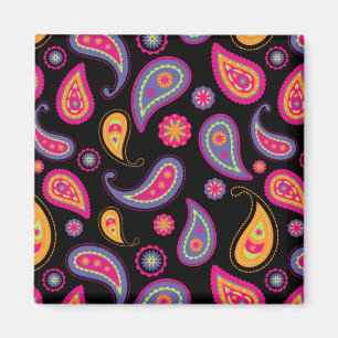 Aimant Coloré Paisley sans couture Motif