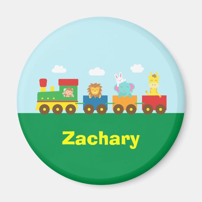 Aimant Colorée Mets Animaux Train pour Enfants (Devant)