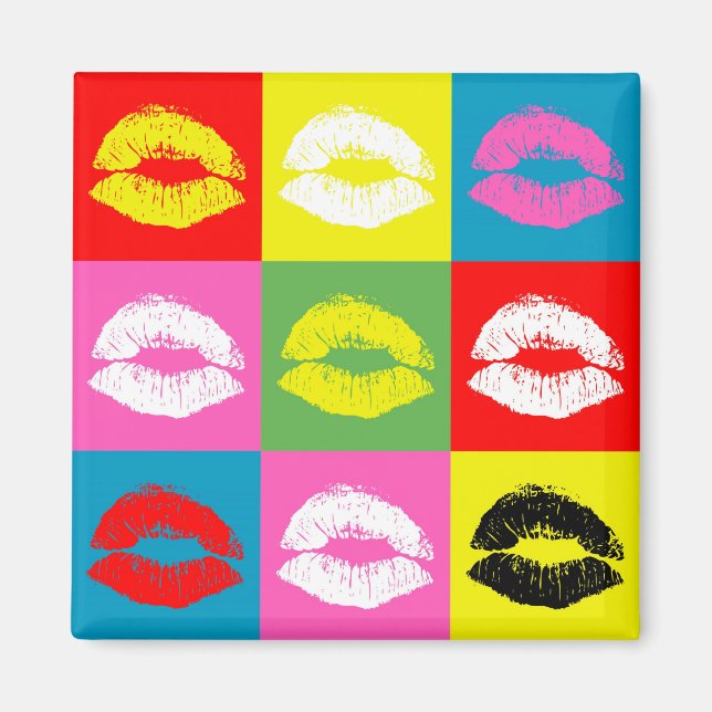 Aimant Colorful lips (Devant)
