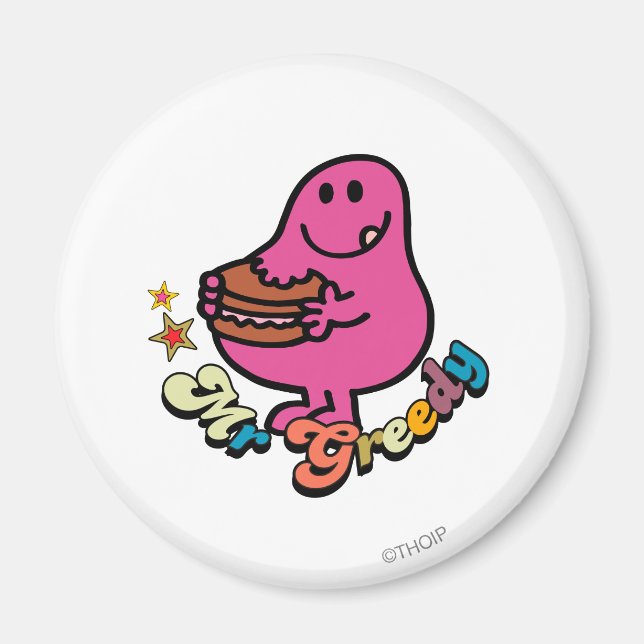 Aimant Colorful M. Greedy Manger (Devant)