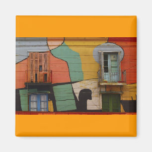 Aimant Colorful Shacks Bueno Buenos Aires Argentine