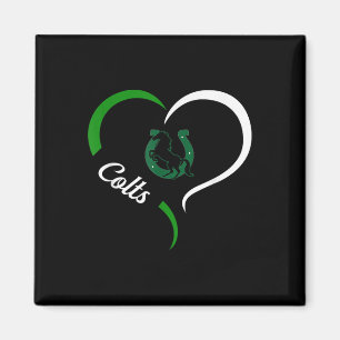 Aimant Colts Coral Springs Logo Demi Coeur Slogan Hs