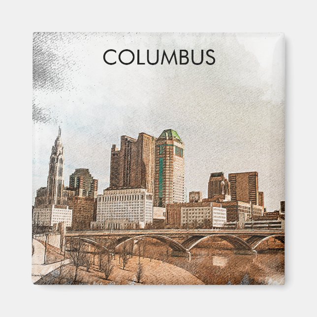 Aimant Columbus Ohio City (Devant)