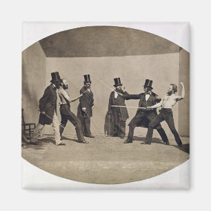 Aimant Combat en duel (photo)
